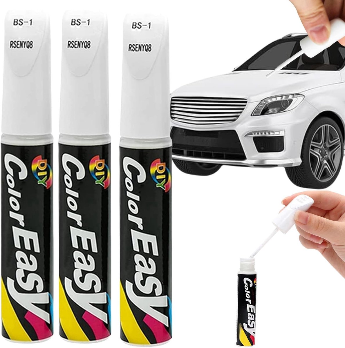 Solidchoice - Auto Reparatie Verf Pen Set van 3 Stuks