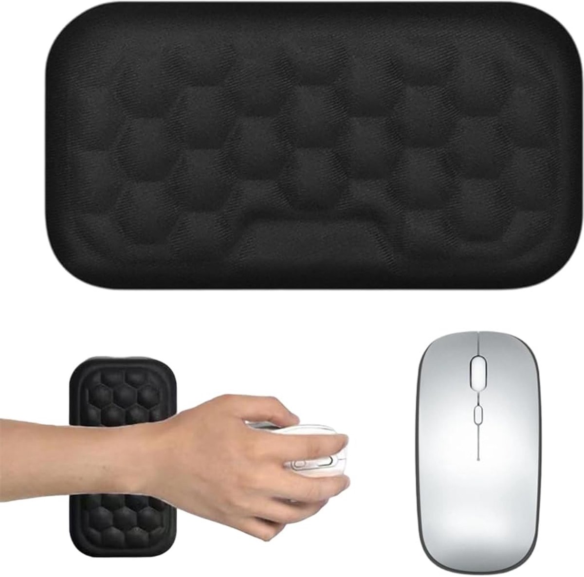 Keyboard met elleboogpolssteun - Geheugenfoam armsteun - Vermindert stress bij computergebruik - ShopVlot
