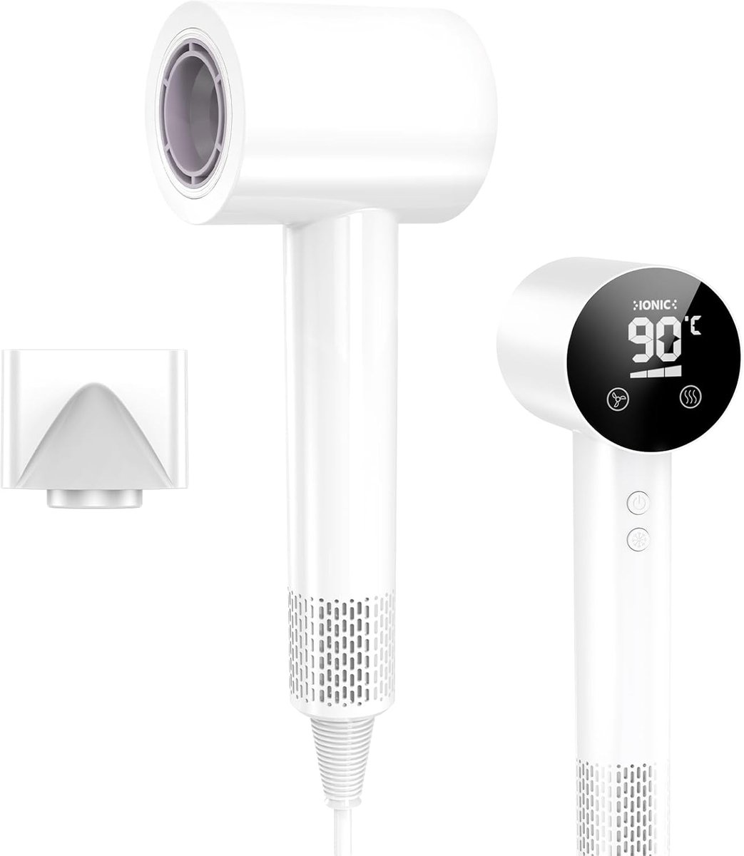 Föhn 1500 W - HD temperatuur - touch screen - ultra-snel drogen - ShopVlot