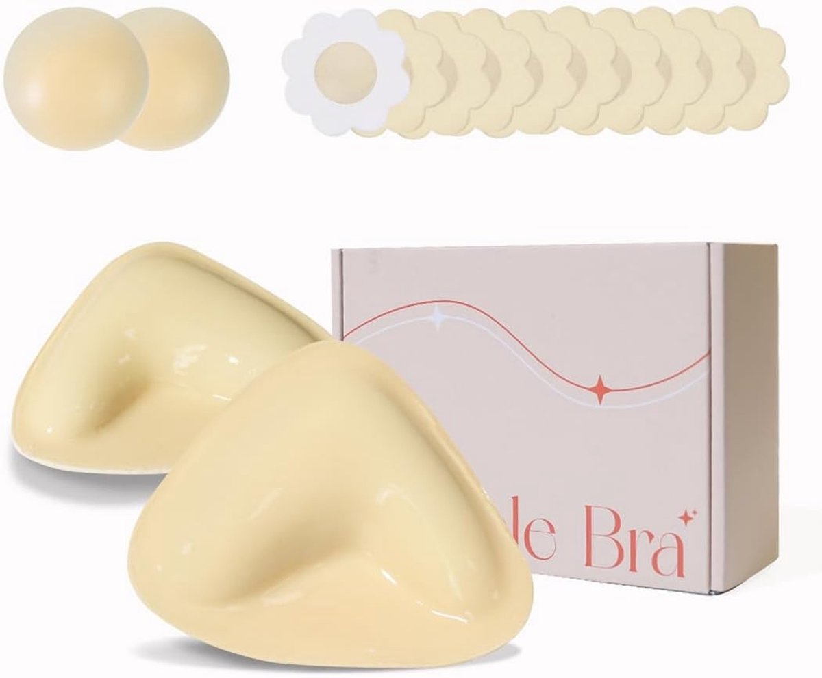 Zelfklevende beha-inzetstukken voor push-up-effect, herbruikbare kleefpads voor borstvergroting en comfort