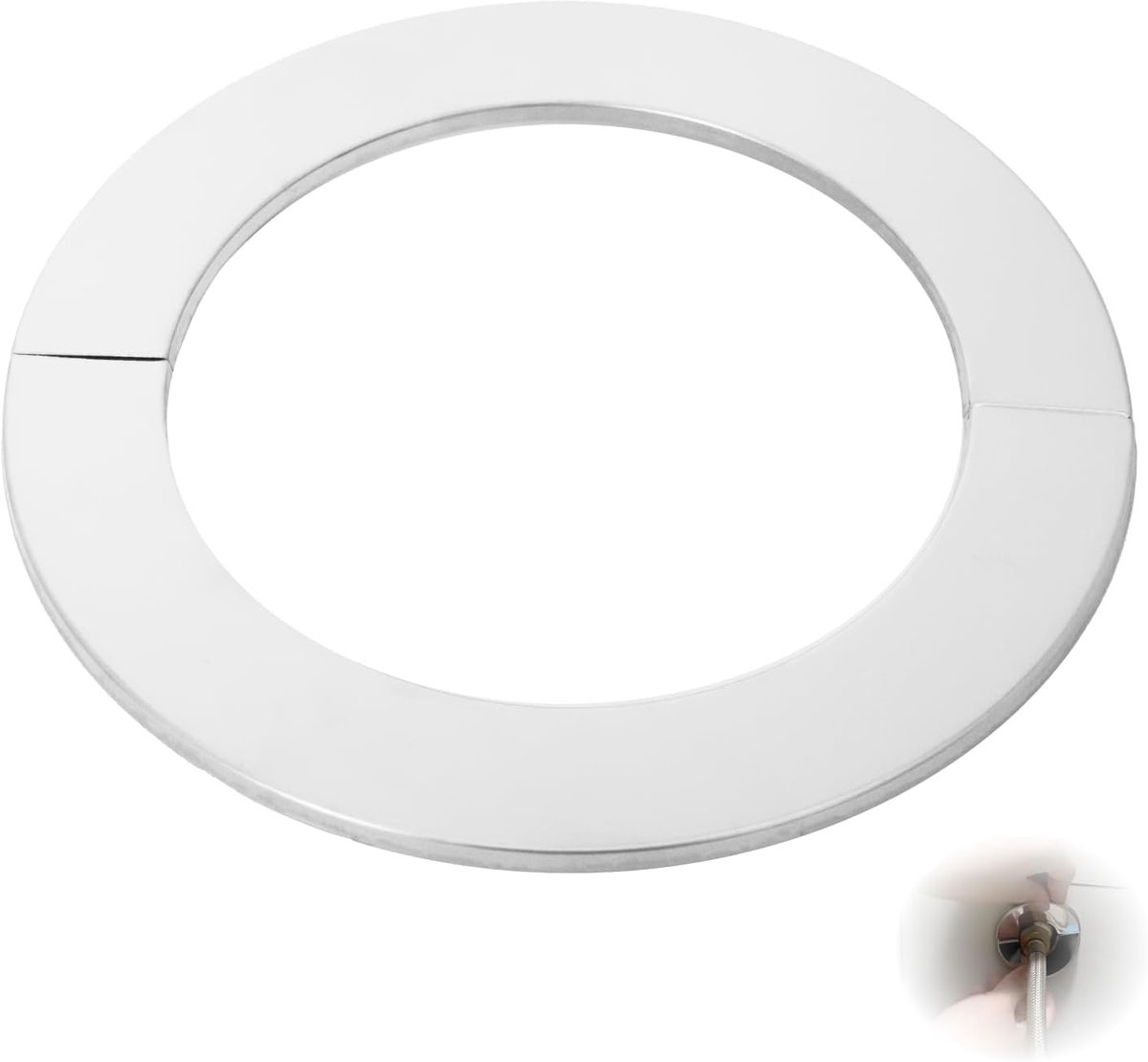 Pack of 2 Hair Rosettes, 120 mm, Chimene- 120 mm, Size 125 x 175 x 5 mm, Stainless Steel, Heat-Resistant, for Chimney - ShopVlot