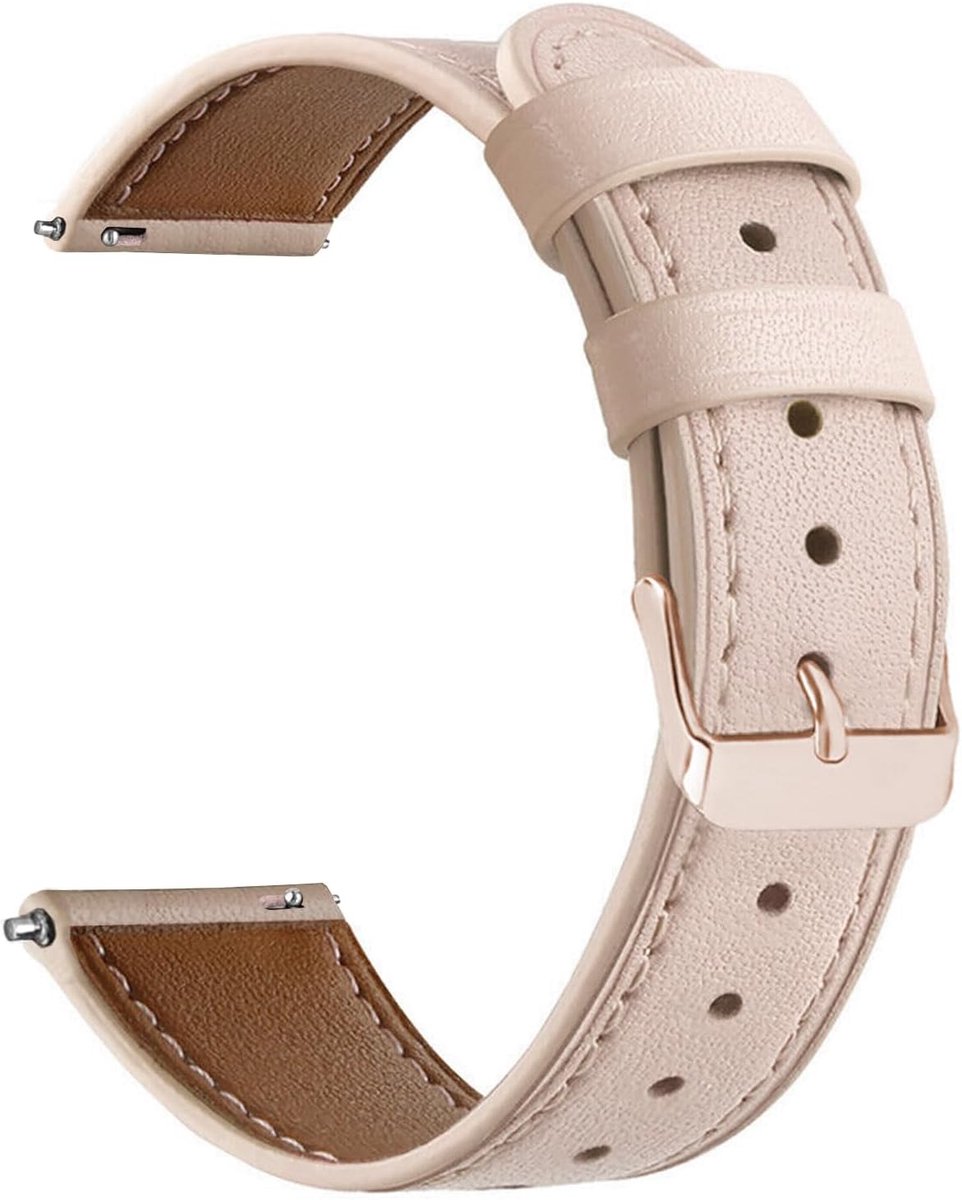 Women's Watch Strap Elegant Leather Bracelet Buckle Rose Gold Black Silver Quick Release Replacement Bracelet 18 mm 20 - ShopVlot