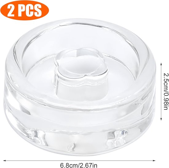 2 pieces fermentation weights Ø 7 cm, glass weights for fermenting and preserving, fermentation weight for - ShopVlot — afbeelding 5