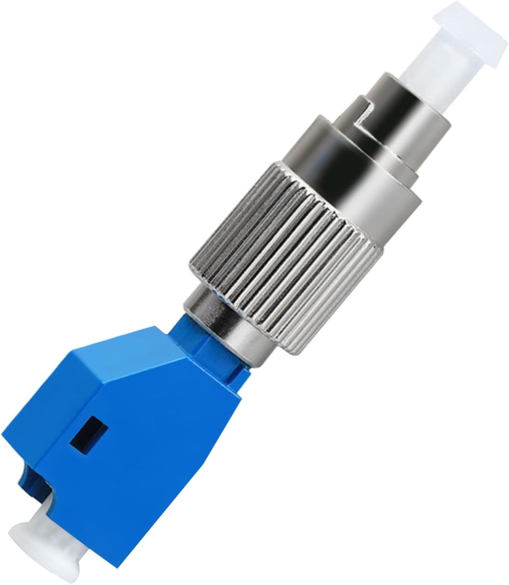 QIANRENON FC to LC Monomode Fiber Optic Hybrid Adapter SM 9/125μm FC/UPC Plug to LC/UPC Bus Simplex FC-LC Converter - ShopVlot