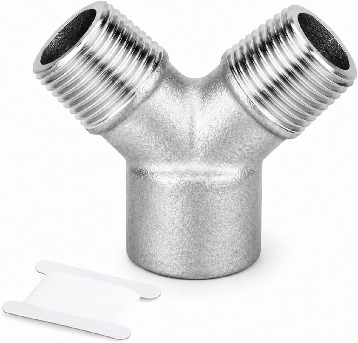 YOGAZEN 1/4 inch BSP Y-buisverbinding, 3-weg verdeler van 304 roestvrij staal, Y-fitting met 2 x buitendraad en 1 x - ShopVlot