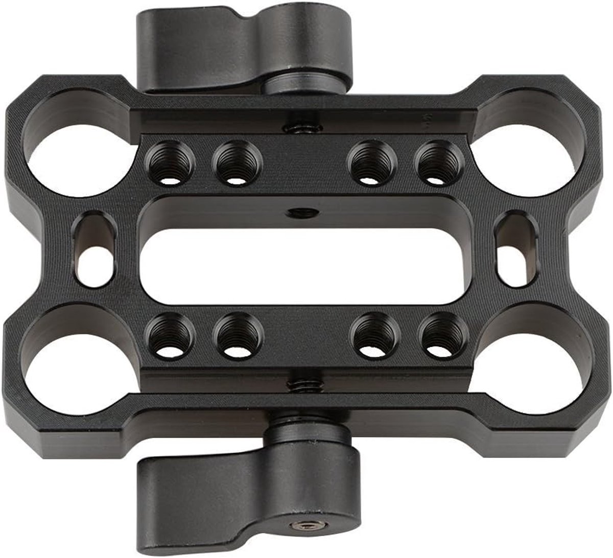 CAMVATE 15mm Railblock Shoulder Rig Rod Clamp (Black Thumbscrew) - ShopVlot