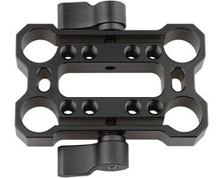 CAMVATE 15mm Railblock Shoulder Rig Rod Clamp (Black Thumbscrew) - ShopVlot