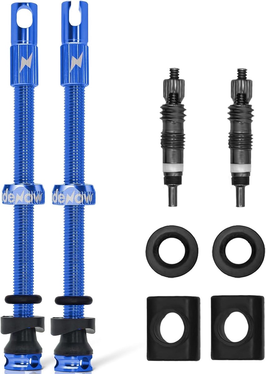 RideNow Presta Tubeless Valves 85 mm Super Light Aluminium Anti-Leak for Tubeless Tyres with Valve Removal Tool Pack - ShopVlot
