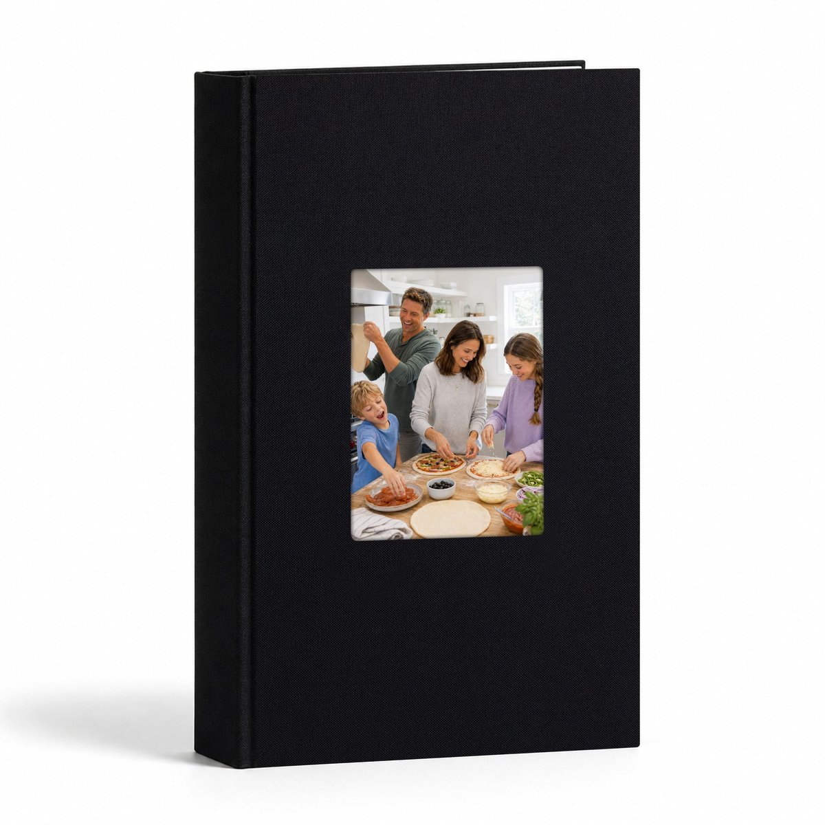 Ruibytree Insteek Fotoalbum 10x15 cm 300 Foto's Linnen Kaft, Zwart - ShopVlot
