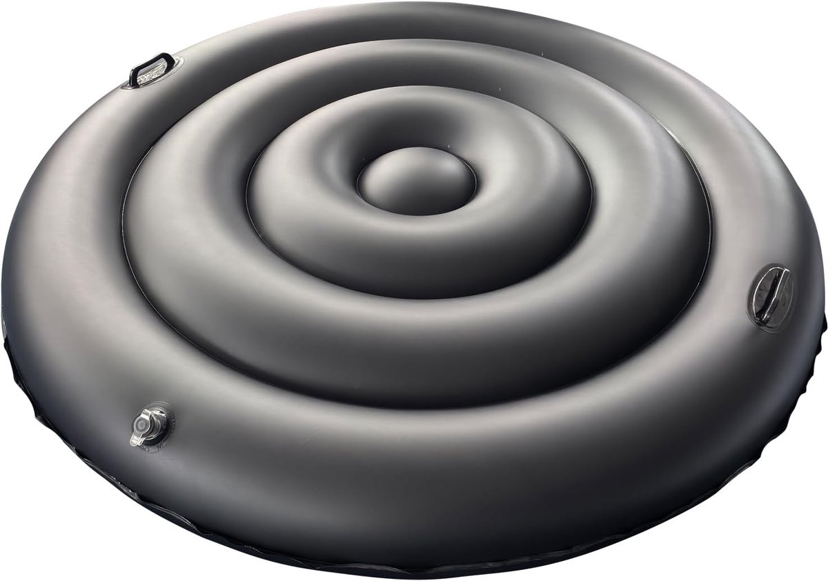 165cm Round Jacuzzi Cover - Reinforced PVC Inflatable Cover with Heat Insulation, Leaf Resistant & Quick Inflate - ShopVlot
