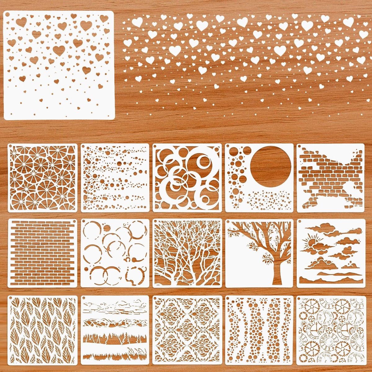 Solidchoice - Set van 16 Schilder Templates voor Creatieve Projecten