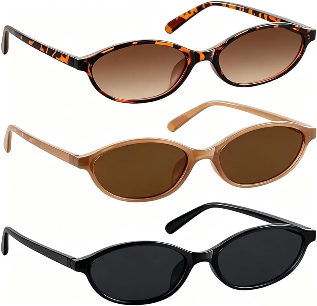 Zonnebril dames ovale retro - cat eye design - smalle stijl - perfect voor vakantie - ShopVlot