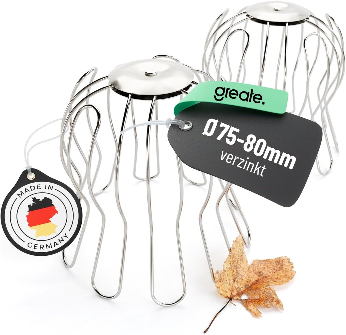 Dakgoot bladrooster 75-80 mm - verzinkt - instelbaar - vermindert reinigingsinspanning - ShopVlot