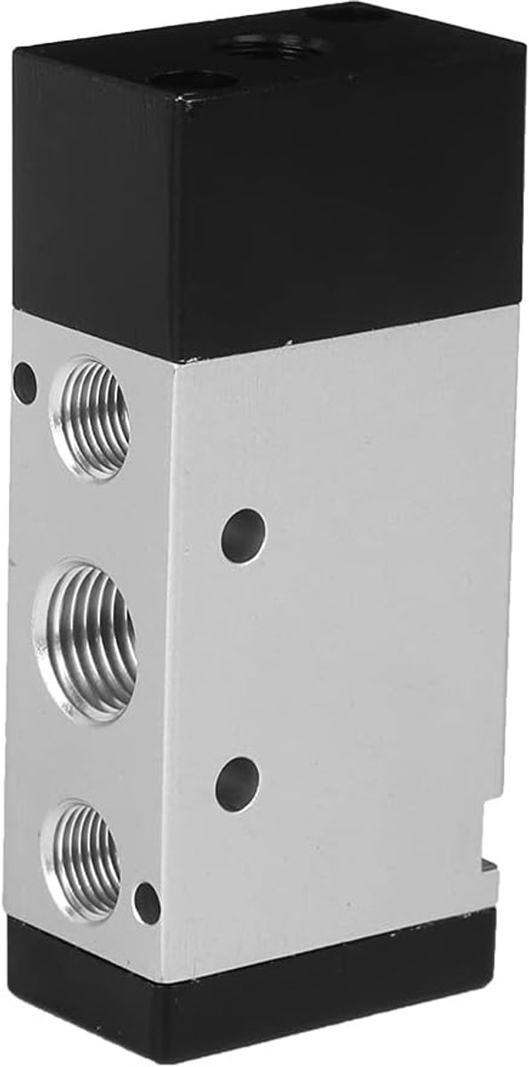 Pneumatische Controleklep 2-positie 5-weg - Aluminium legering - G1/2 inch aansluiting - Precisie luchtstroomregeling - ShopVlot