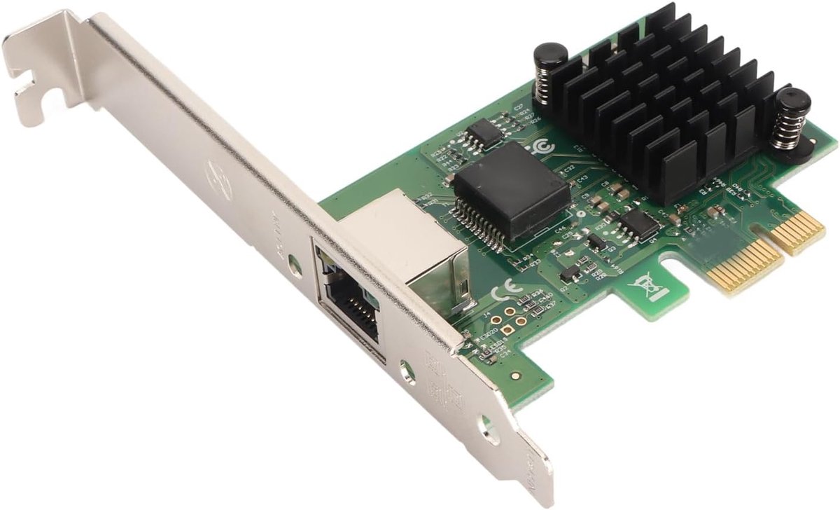2.5G Gigabit Ethernet Converged Network Card, I226 T1 PCI E X1 RJ45 Port Server Network Card, 10 100 1000Mbps Gigabit - ShopVlot