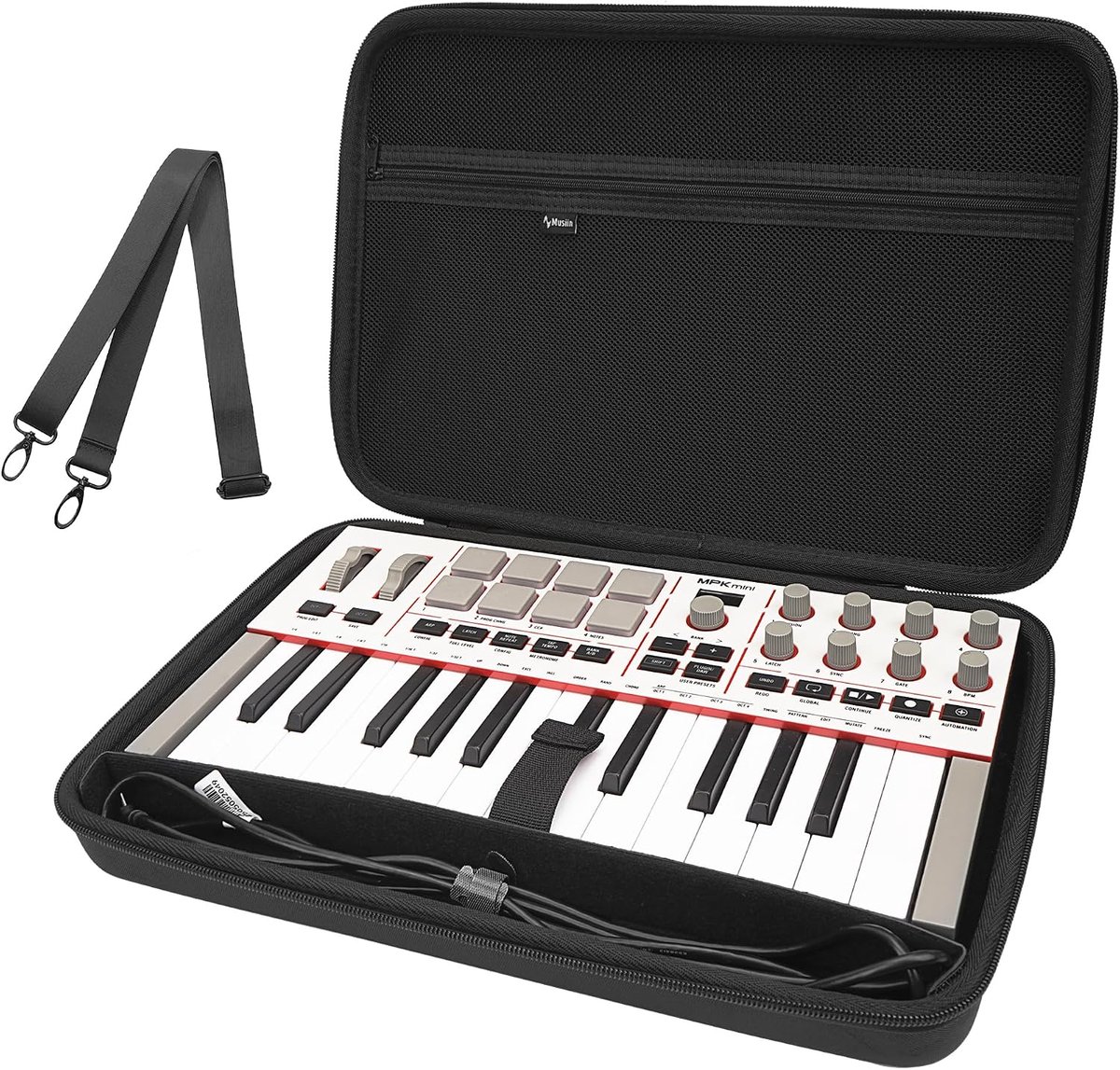 Musiin Premium Velvet MIDI Keyboard Controller Case, Compatible with Arturia MiniLab 3, MiniLab MkII, MPK Mini MK4, 25 - ShopVlot