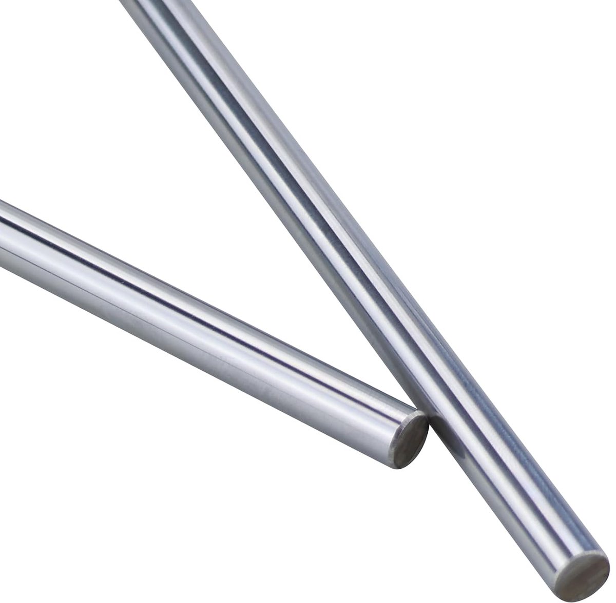 2pcs 300mm Straight Round Bar, 8mm Diameter, Linear Guide, Horizontal Precision Axis, Linear Bearings for 3D Printers - ShopVlot