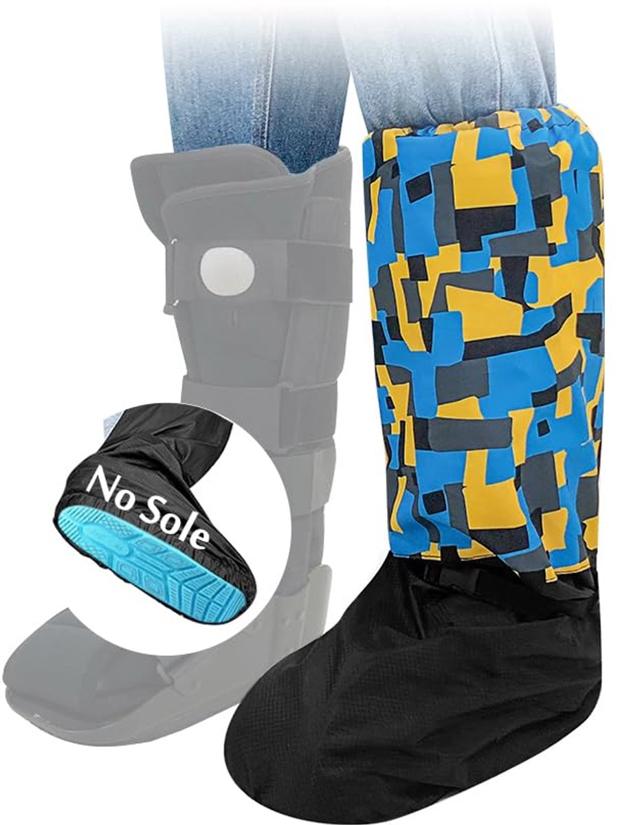 Hiking Boot Cover Medical Orthopedic Fracture Cast Cover (Colorful) - ShopVlot