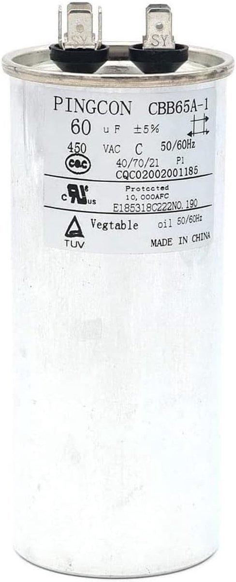 CBB65 condensator 60uF - polypropylene - 450VAC - voor airconditioners - ShopVlot