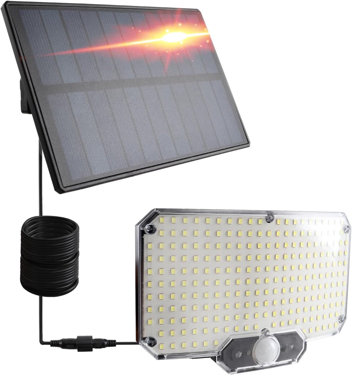 Zonnelamp voor buiten en binnen - 234 leds - met afstandsbediening - ideaal voor schaduwrijke gebieden - ShopVlot