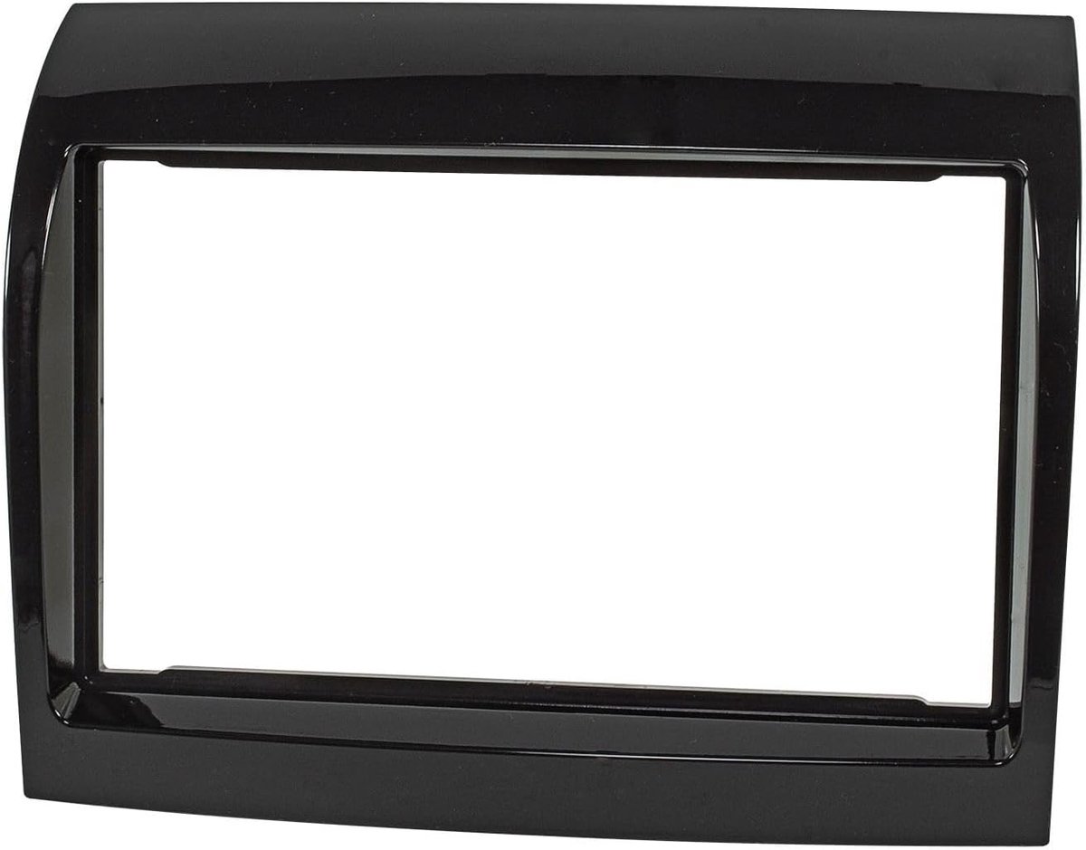 Double Din radio-installatieframe - piano lak zwart - perfecte pasvorm - vervang je fabrieksradio - ShopVlot