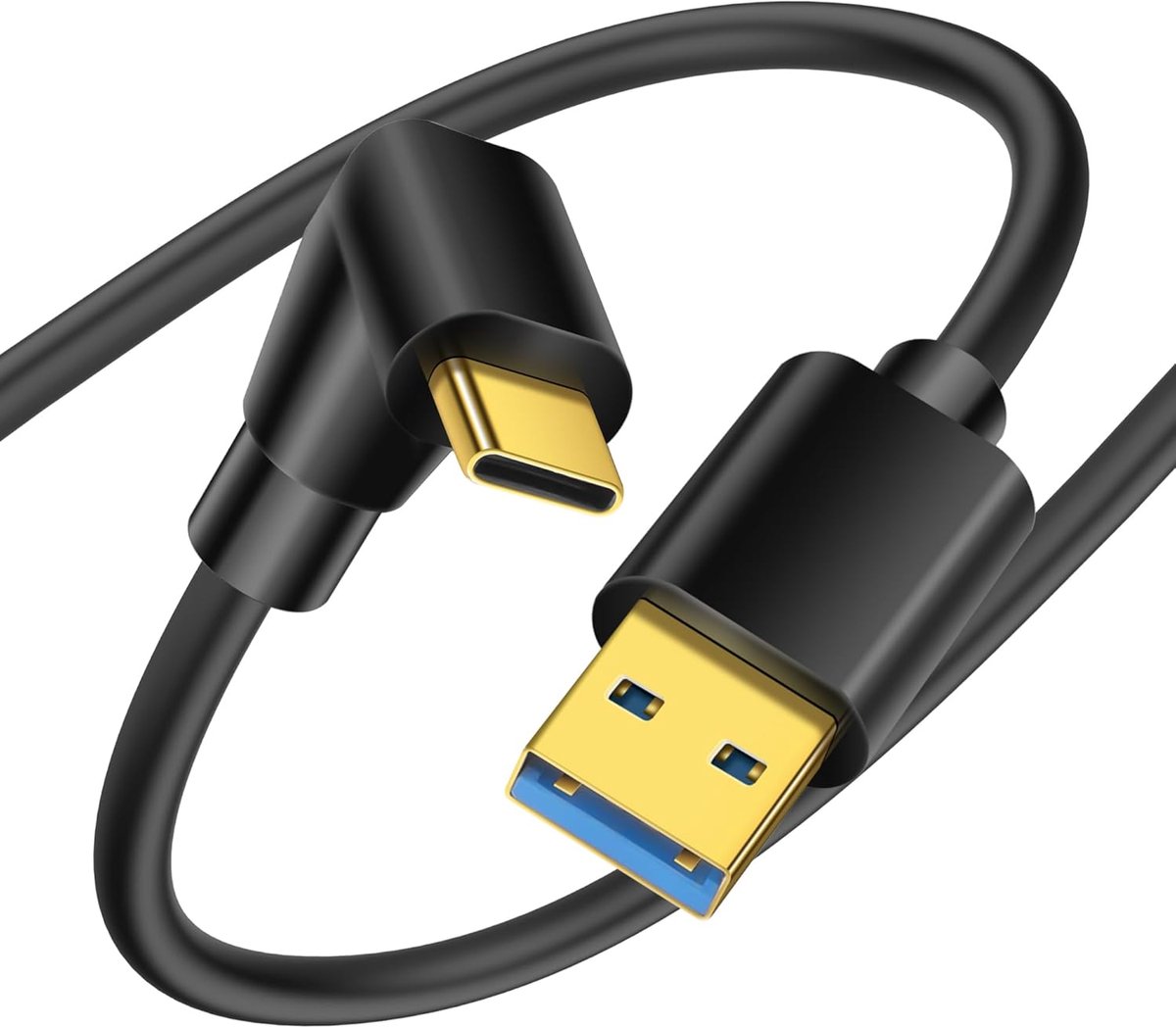 USB Type C Kabel 90 Graden 1.5m - Snelle Oplader - Ruimtebesparend Ontwerp - Geschikt voor Laptop en Telefoon - ShopVlot