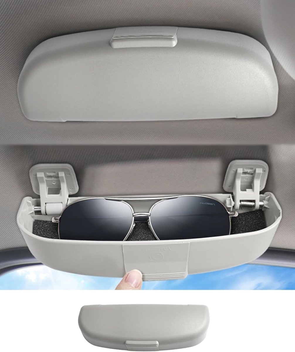 Brillenkoker zonnebrilhouder - Organizer voor Cupra Formentor Leon MK4 2025-2027 - Grijs - ShopVlot