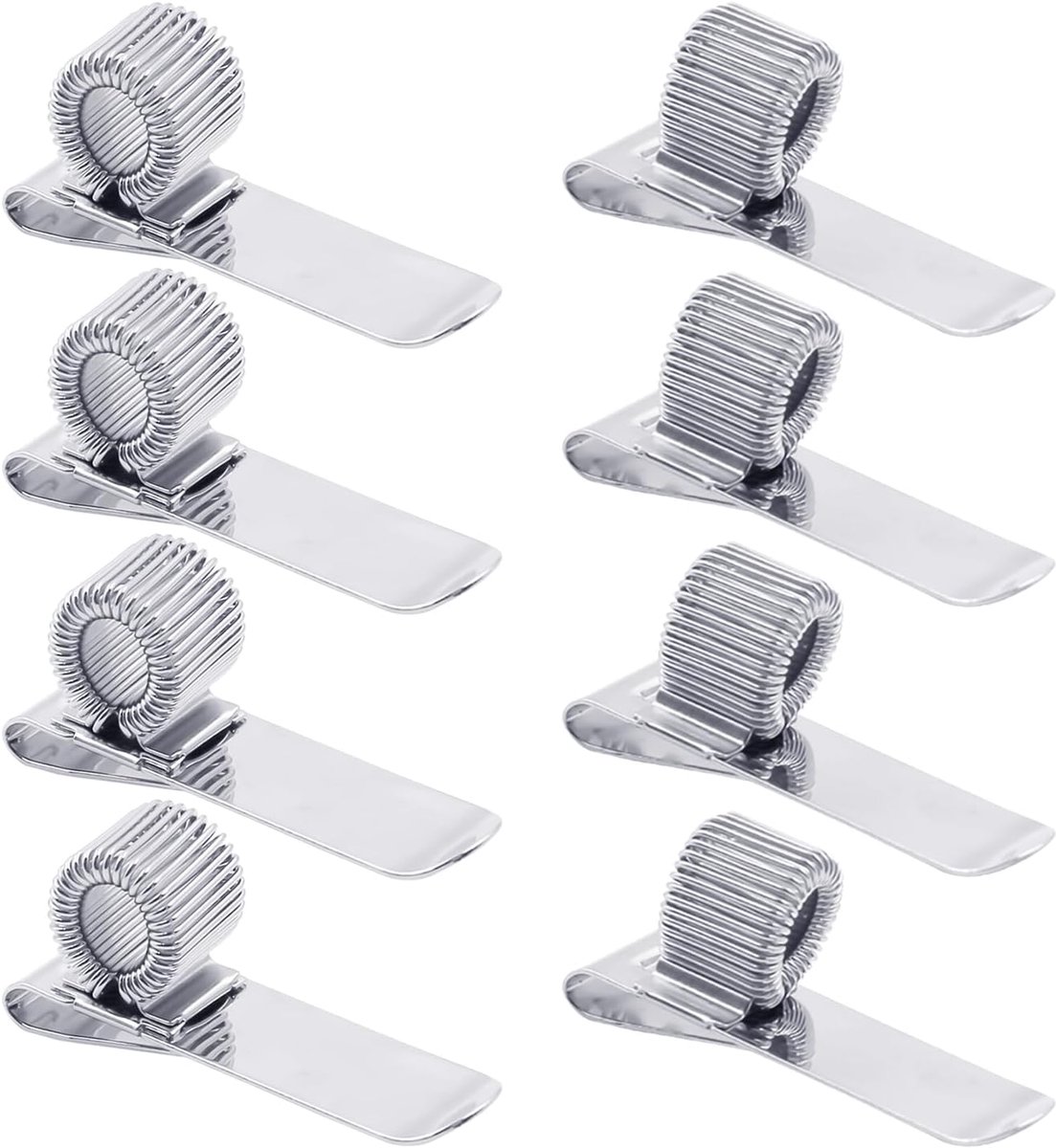 Metalen pen clips 8 stuks - horizontaal en verticaal - verstelbaar en elastisch - ideaal voor professionals - ShopVlot