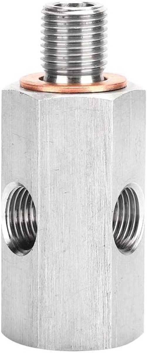Olie druk sensor 1/8 inch NPT - roestvrij staal M10 10 x 1.0 adapter - mannelijke turbo stroomlijn meter - ShopVlot