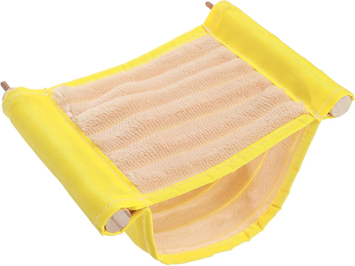 Vogelhangmat - Dubbel Laag - Pluche en Canvas - Warm en Cozy Vogelhuisje - ShopVlot