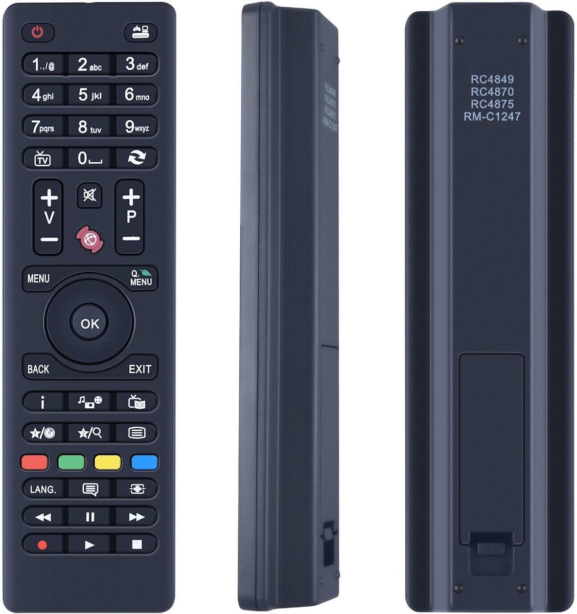 Afstandsbediening universeel - RC4875 - vervangend model - geen installatie vereist - ShopVlot