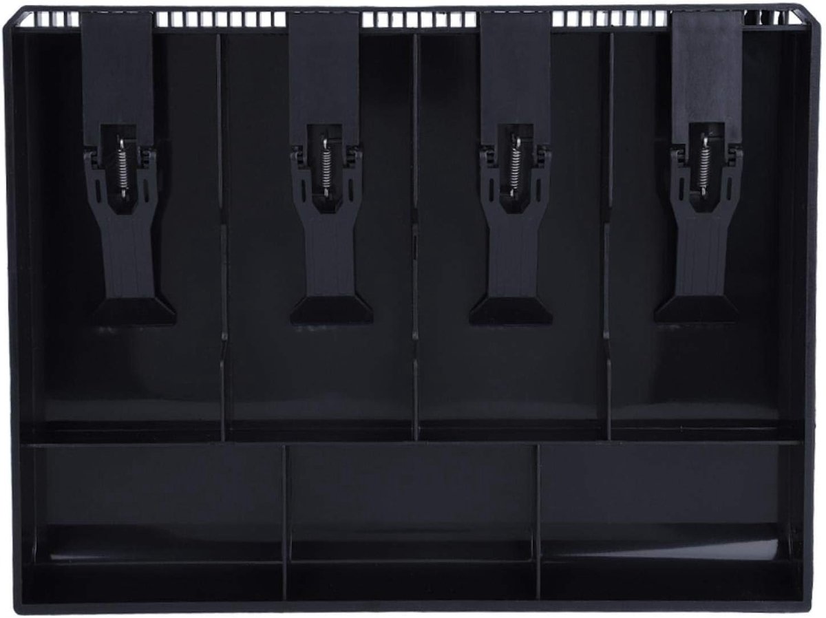 Cash Drawer Insert voor Kassa - Vervangbare Geldlade met 4 Briefjes en 3 Munten - 32 x 24,5 x 3,5 cm - Ideaal voor Geldtelling en Opbergen van Briefgeld en Munten