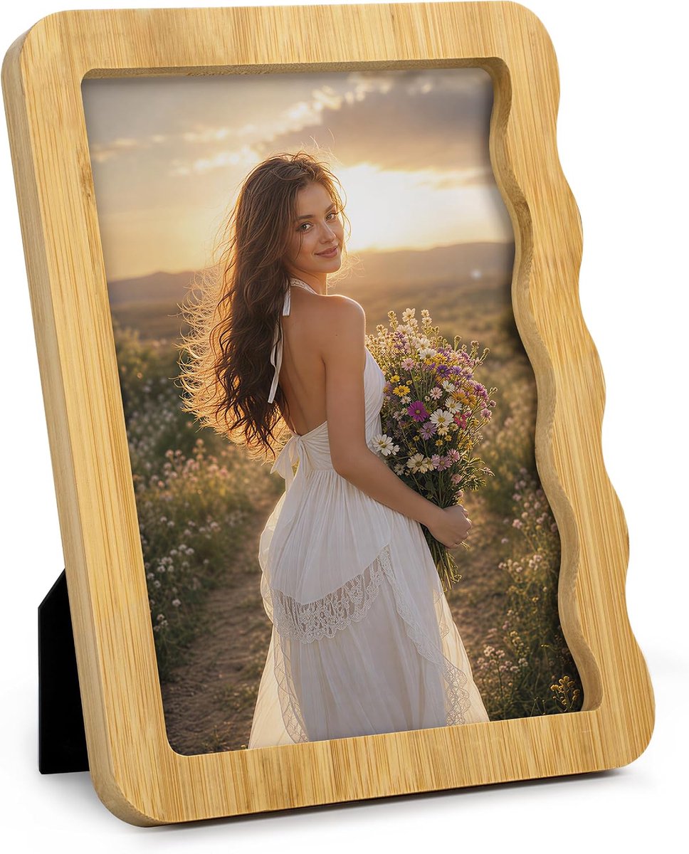 Afuly 13x18 Fotolijst Natural Bamboo BBWood 5x7 - ShopVlot