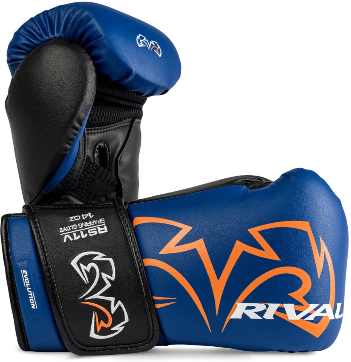Rival RS11V Evolution Sparring Bokshandschoenen – Premium Training Gloves – Blauw - 14 OZ