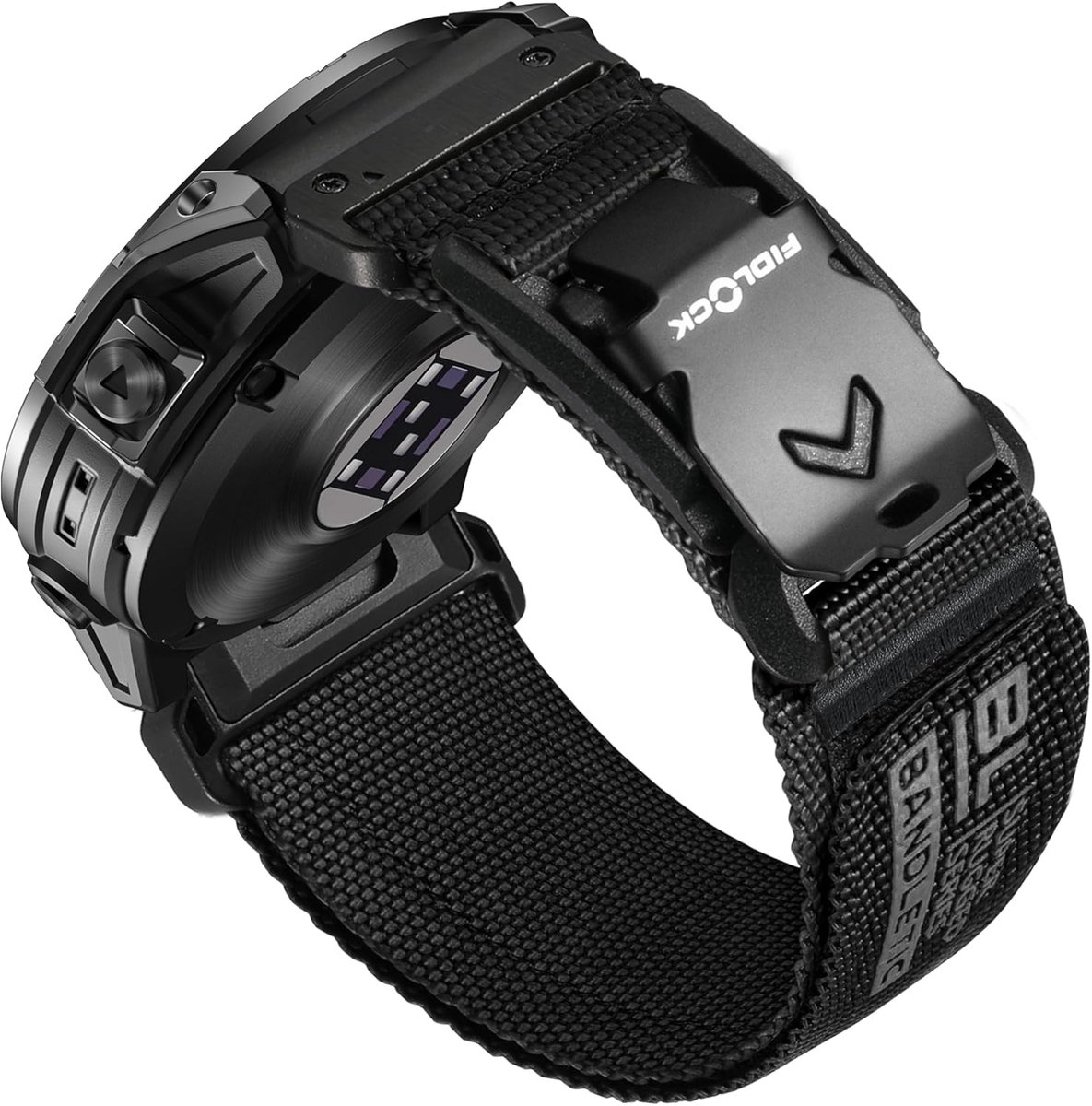 Horlogeband 22mm - Huidvriendelijk materiaal - Geschikt voor Garmin Fenix E/8/7 6 Pro/5 Plus/Instinct 2 3 - ShopVlot