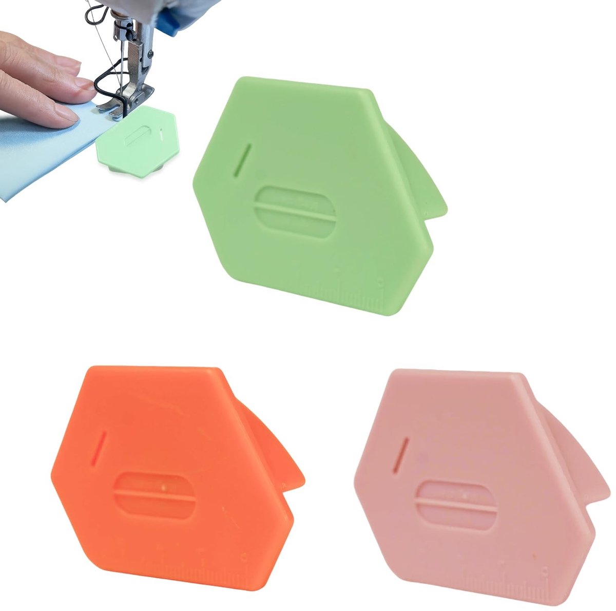 Solidchoice - Set van 3 Magnetische Naaigidsen met Snelle Cutter