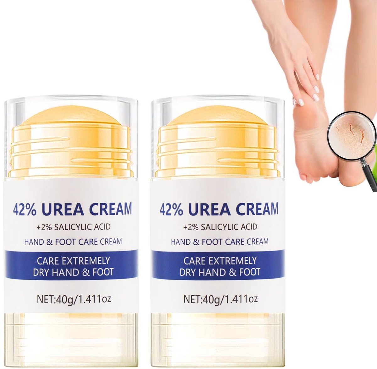 Solidchoice - Voetverzorging Crème, 2 Stuks, Voor Zachte Huid