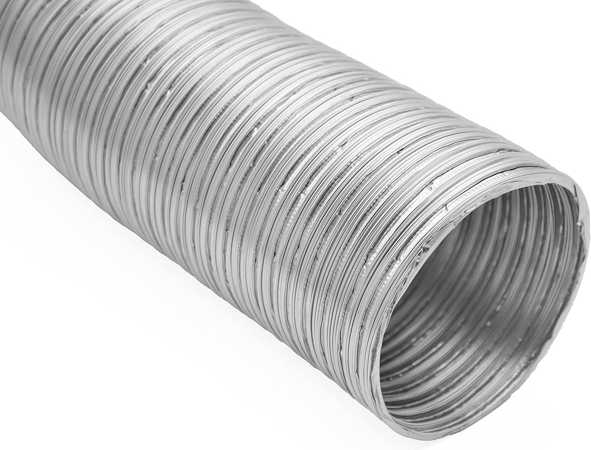 Flexibele luchtpijp 80mm - Aluminium - Tot 1,5m lengte - Ideaal voor ventilatiesystemen - ShopVlot