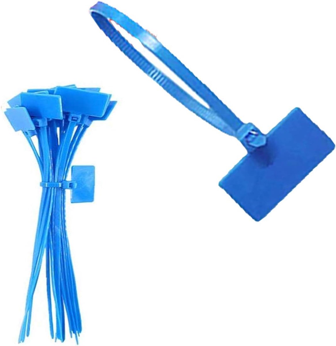 Zipper nylon kabelbinders 250 stuks - zelfsluitend - label en tag in één - ordenen van kabels - ShopVlot