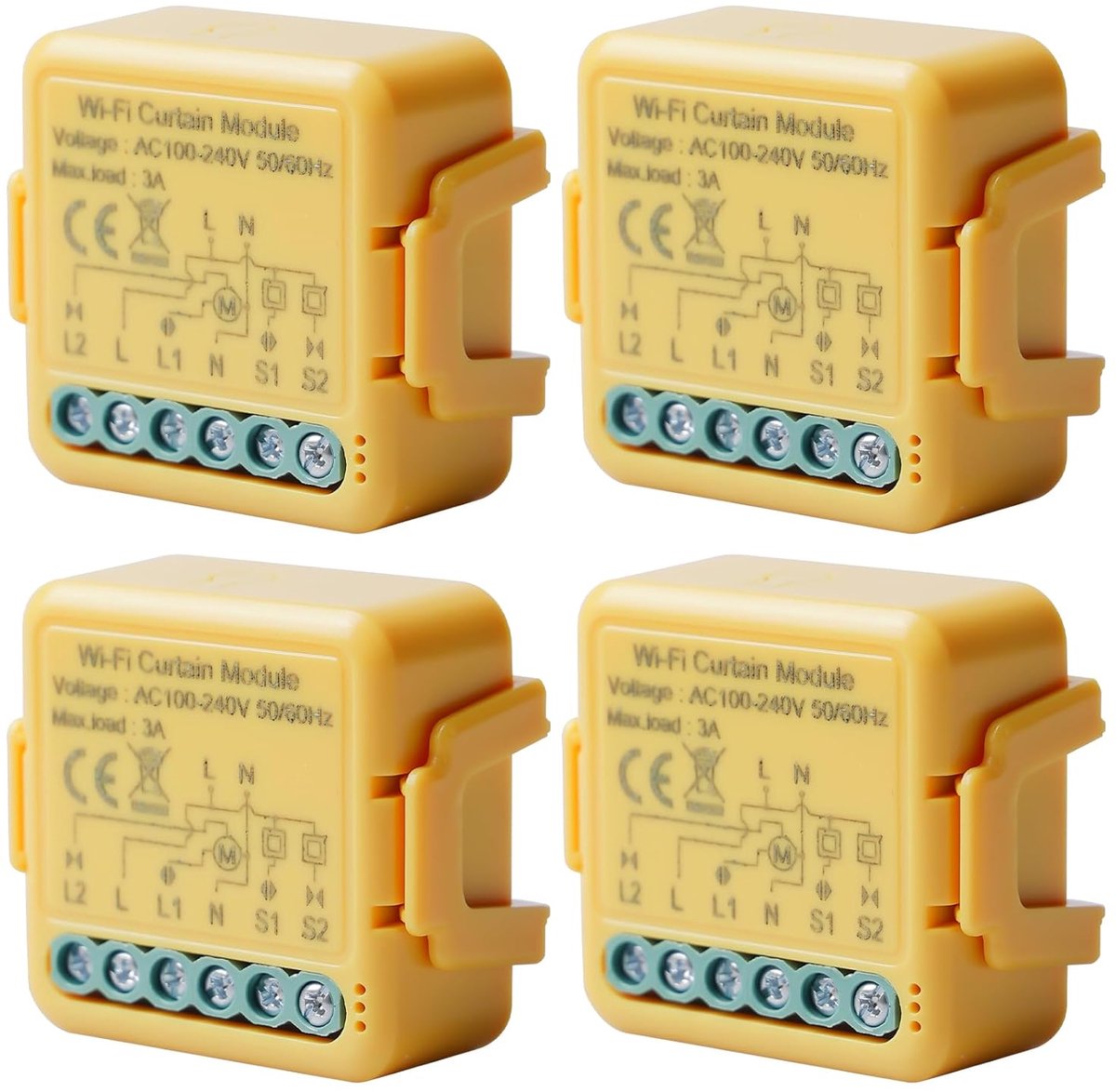 WiFi Shutter Switch 4-delig - Smart Roller Shutter Control - App Besturing - Geschikt voor Alexa/Google Home - ShopVlot