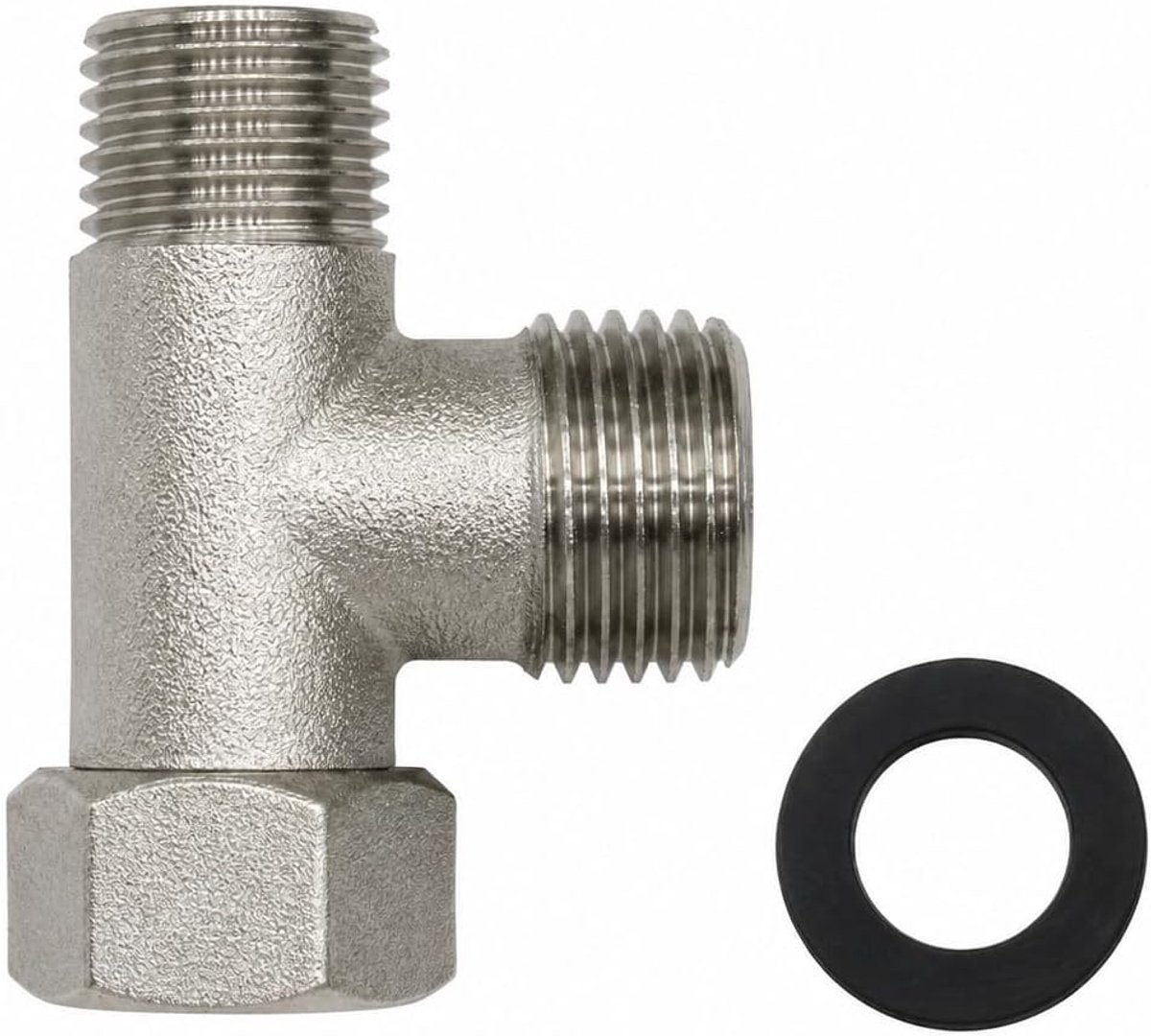 T-aansluiting koper 3/8 inch - T-stuk 1/2 inch - 3-weg adapter - ideale oplossing voor wateraansluiting - ShopVlot