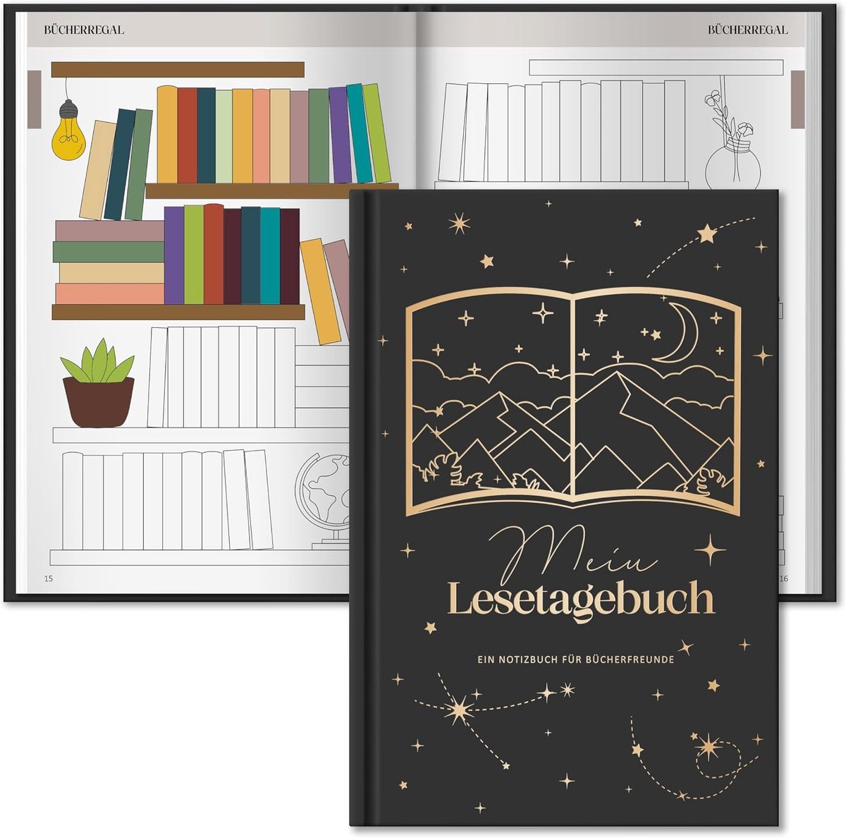 Le Journal de lecture - grijs - notitieboek - perfect voor schrijfliefhebbers - ShopVlot