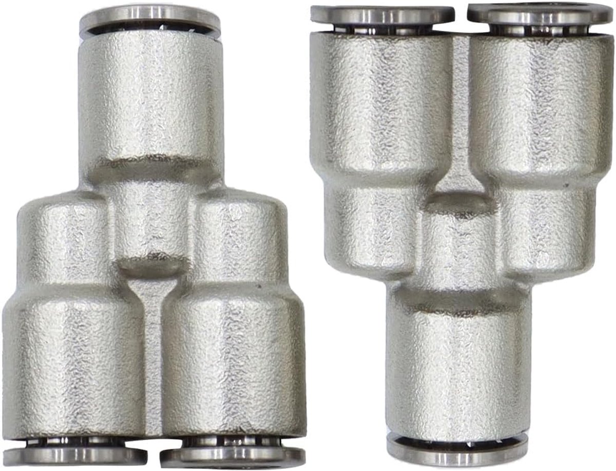 3-Weg Schakelaar 8mm - Messing Vernikkeld - Y-Type Fitting - Duurzaam in vochtige omgevingen - ShopVlot