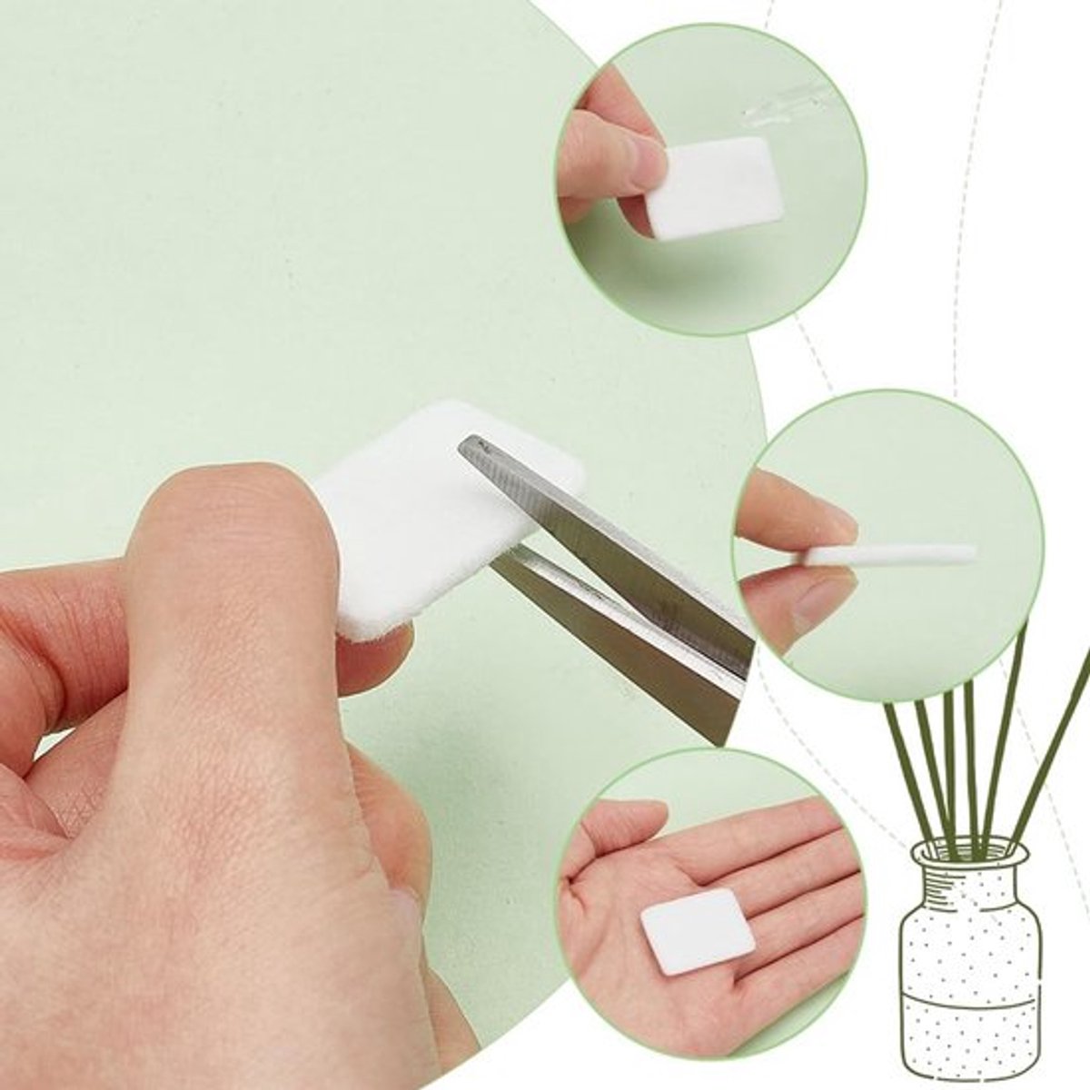 Aromapads - Navulpads voor Oliediffuser - Microvezel - Parfumvrije Pads - Ideaal voor Thuis en Kantoor - 150 Stuks