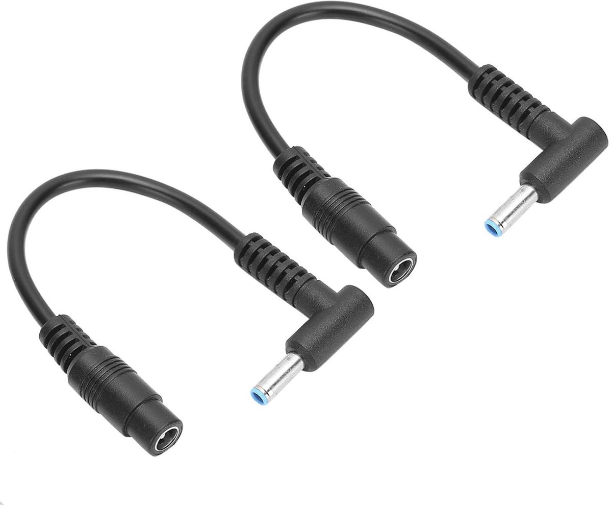 Power adapter kabel 5.5x2.1mm naar 4.5x3mm - 2 stuks - handige connector - ideaal voor laptop en computer - ShopVlot