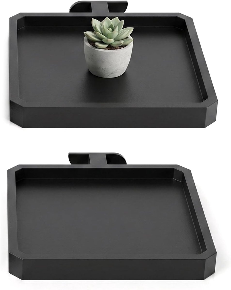 Akoestische panelen 2 stuks - zonder boren - vierkant - ideaal voor planten en decoratie - ShopVlot