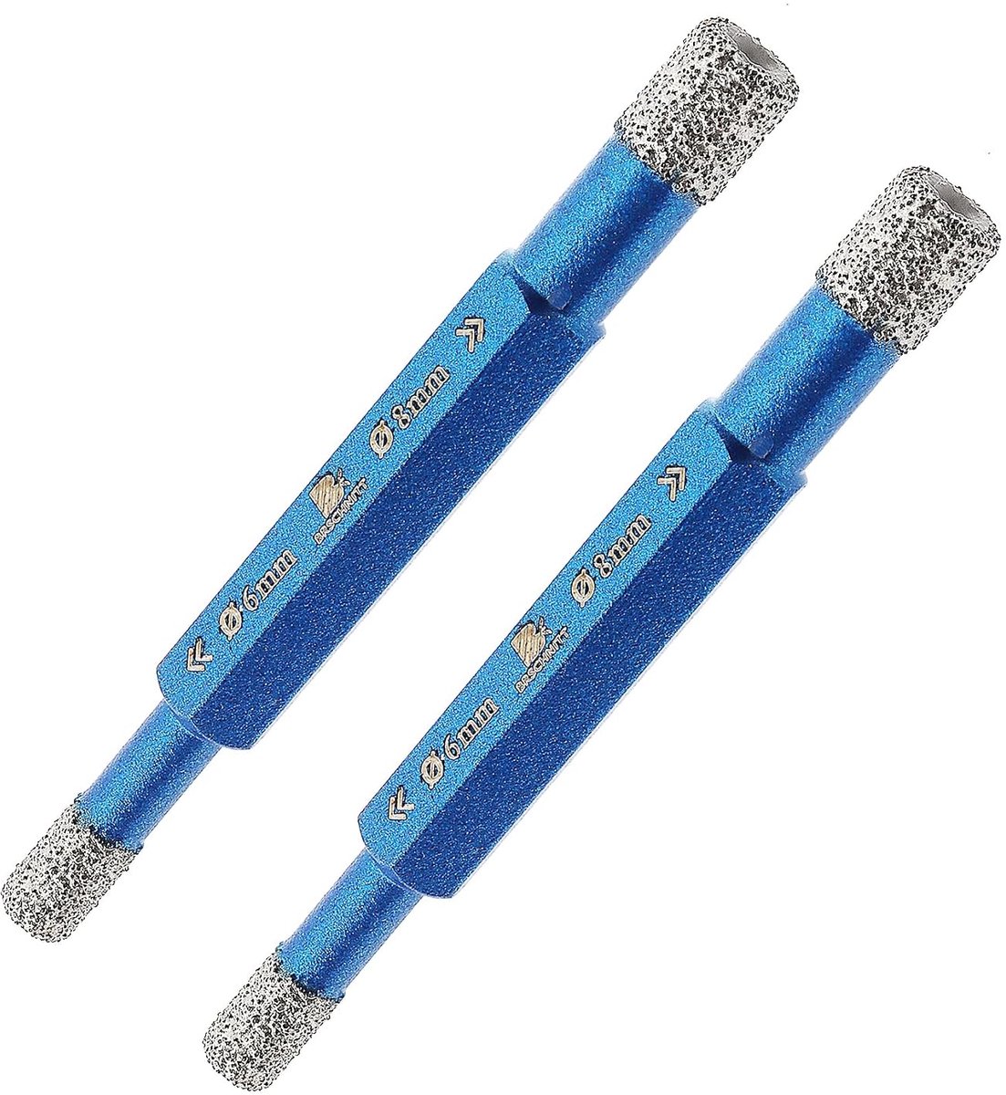 Diamant Boorbit 6/8mm - Dubbelzijdig - Voor Porselein, Tegels en Steen - Voor Droog Boren - ShopVlot