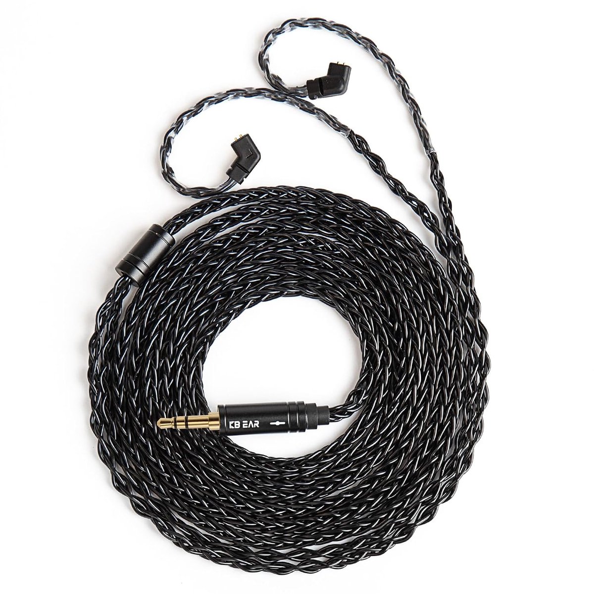 IEM kabel 2m - 2 pin - 8 draad 4N OFC zilvergeplateerd - Ideaal voor KZ en CCA oordopjes - ShopVlot