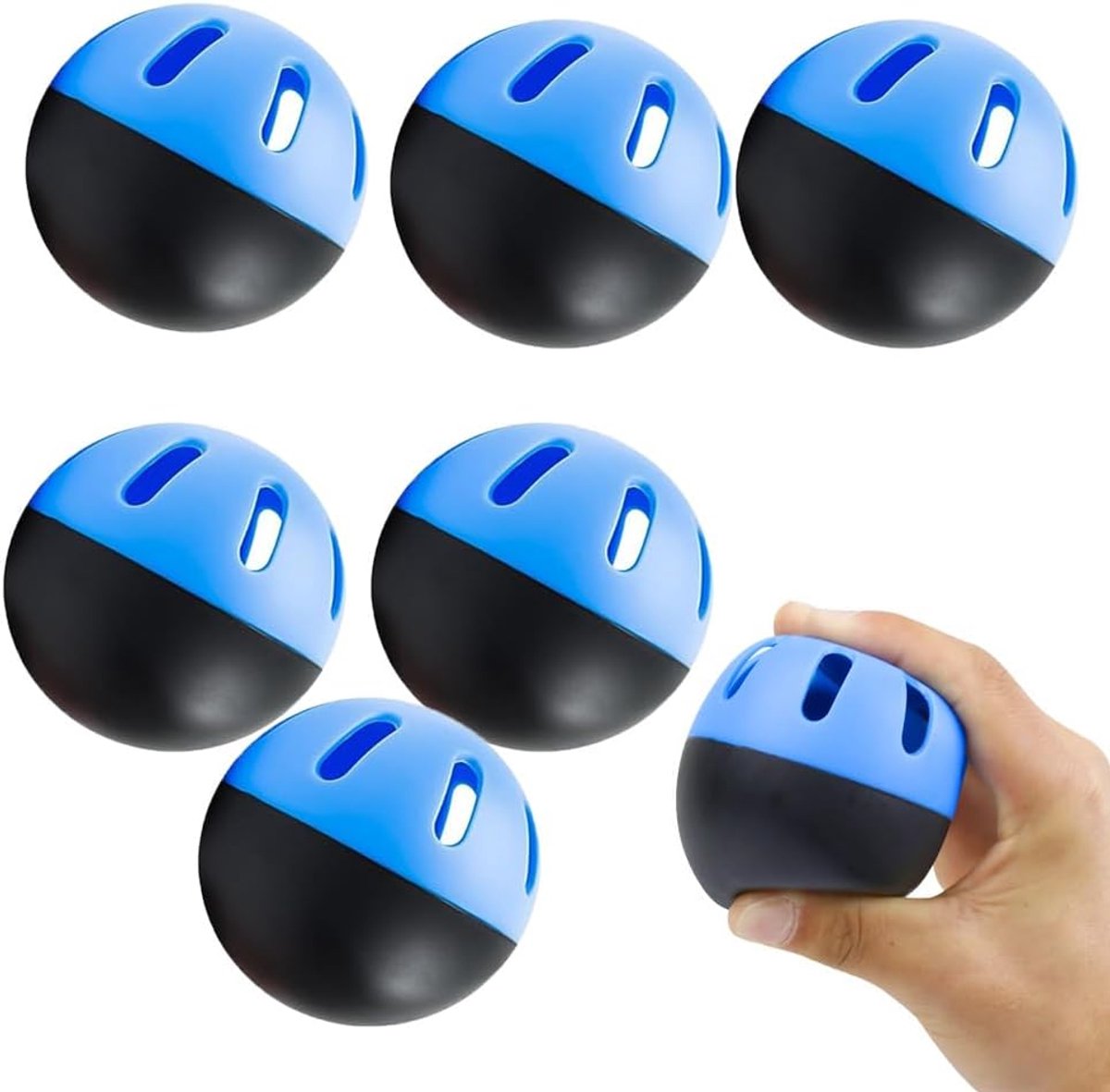 Baseball oefenballen 6 stuks - onopgemaakt - multifunctioneel - ideaal voor training - ShopVlot