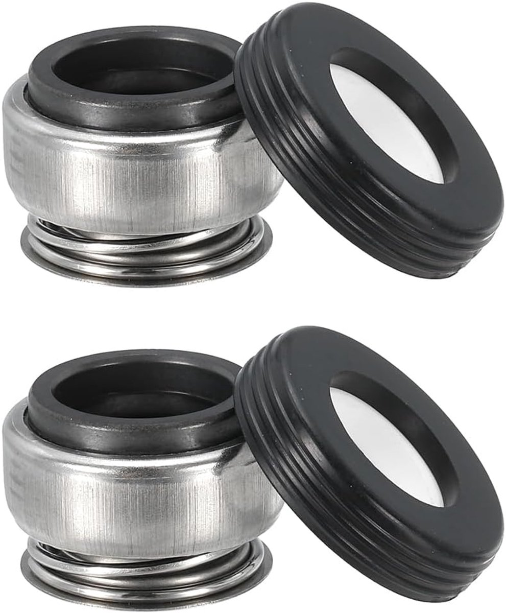 2pcs 12mm Mechanical Seals x 1 Piece Single Spring for Drain Hose and Machine Cooling Pump [Black, Silver, White] - ShopVlot